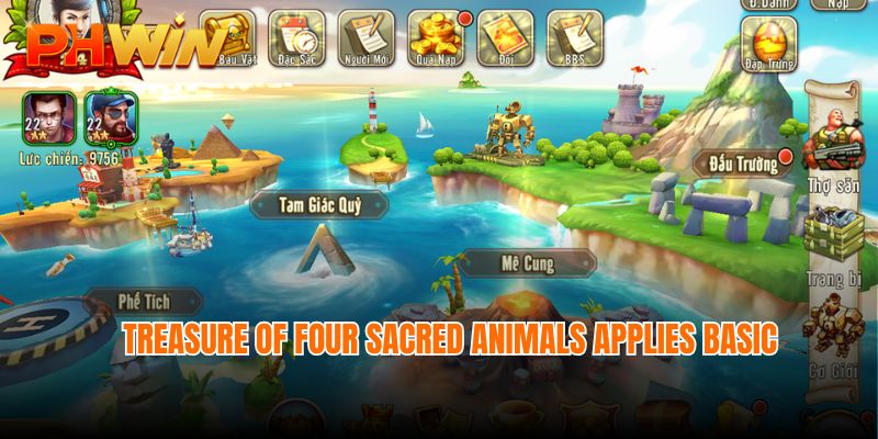 Treasure of four sacred animals applies basic, familiar game rules